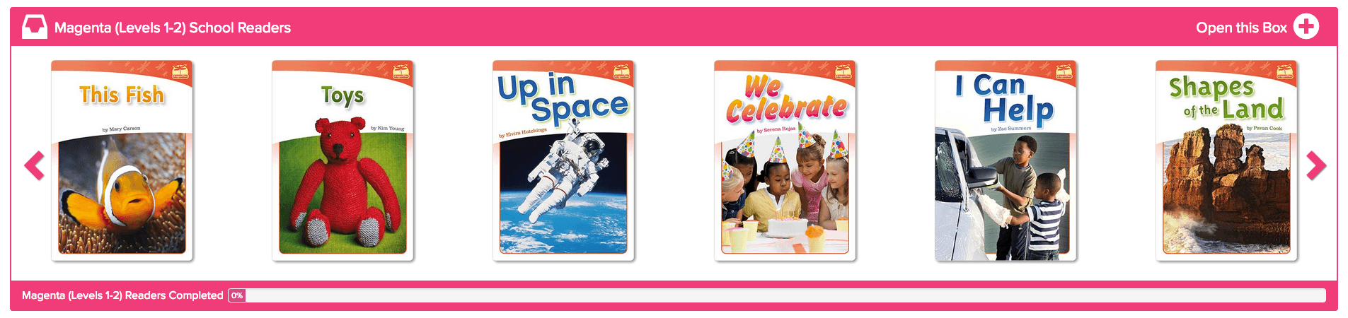 Visit our Colour Coded Reading Boxes