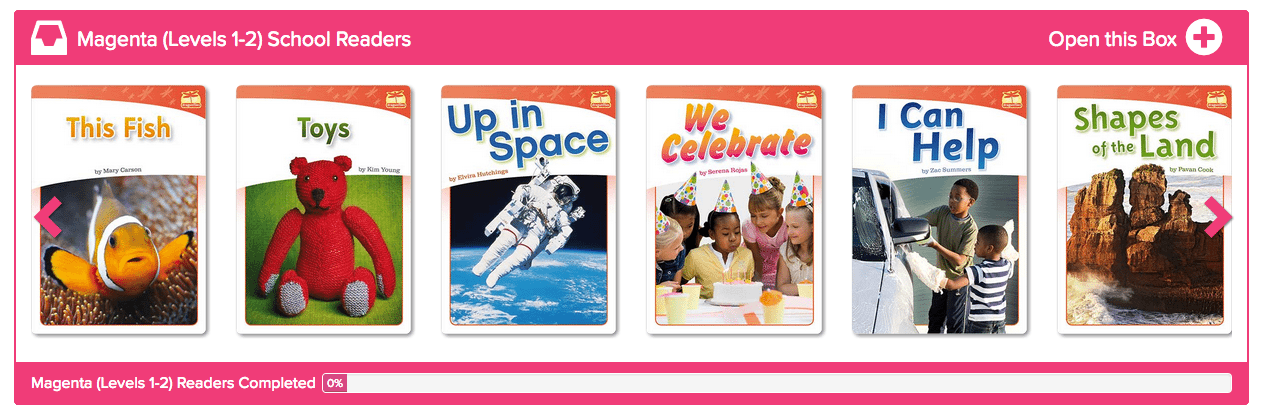 Visit our Colour Coded Reading Boxes